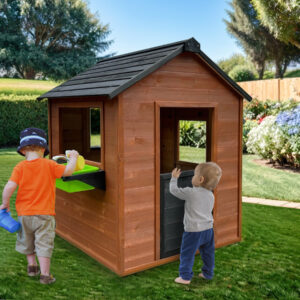 Luckids First Cubby House - Brown