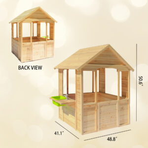 Luckids First Cubby House - Natural Size 