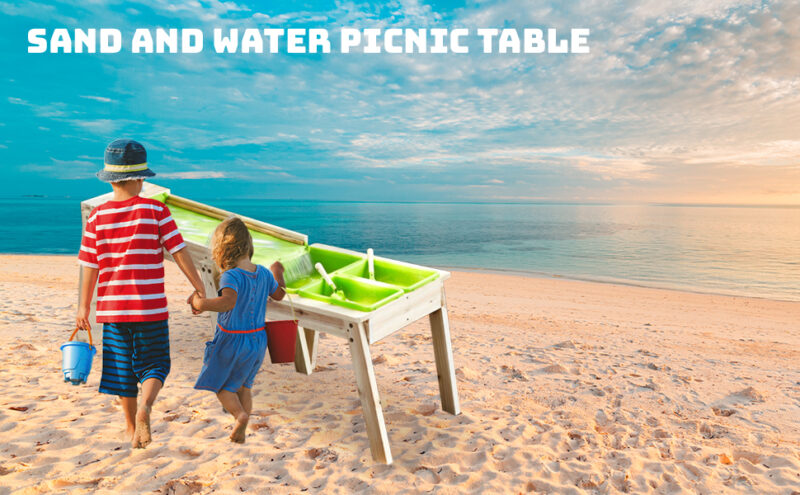 Luckids Sand & Water Aquaflow Table Plus - Natural - Image 5