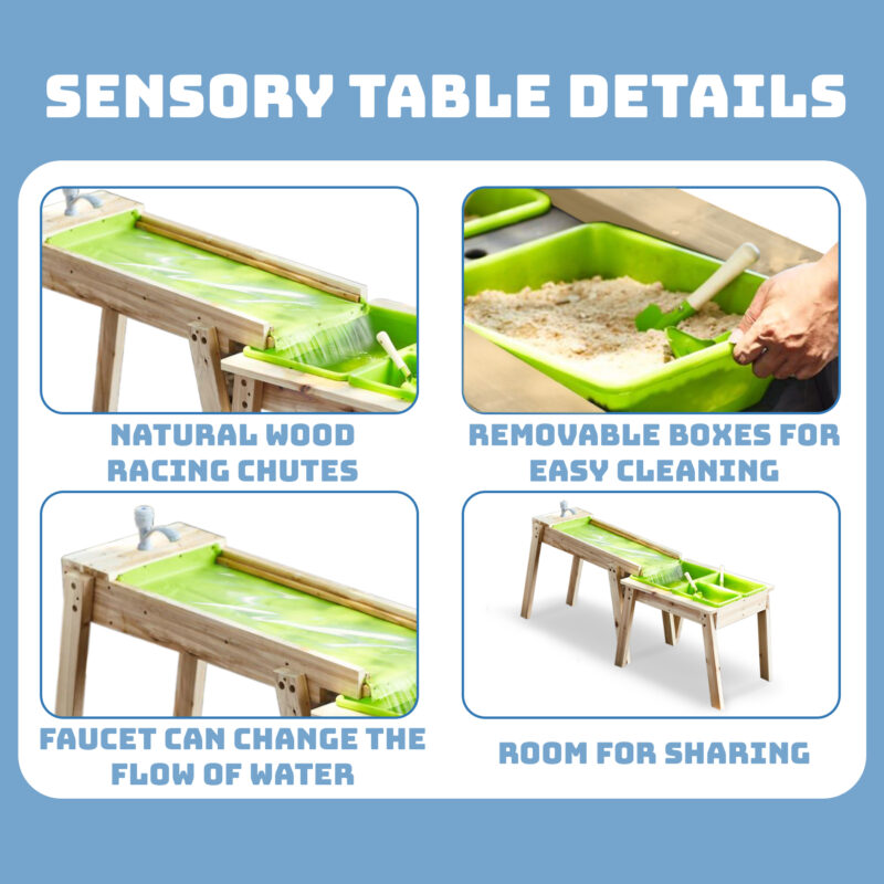 Luckids Sand & Water Aquaflow Table Plus - Natural - Image 7