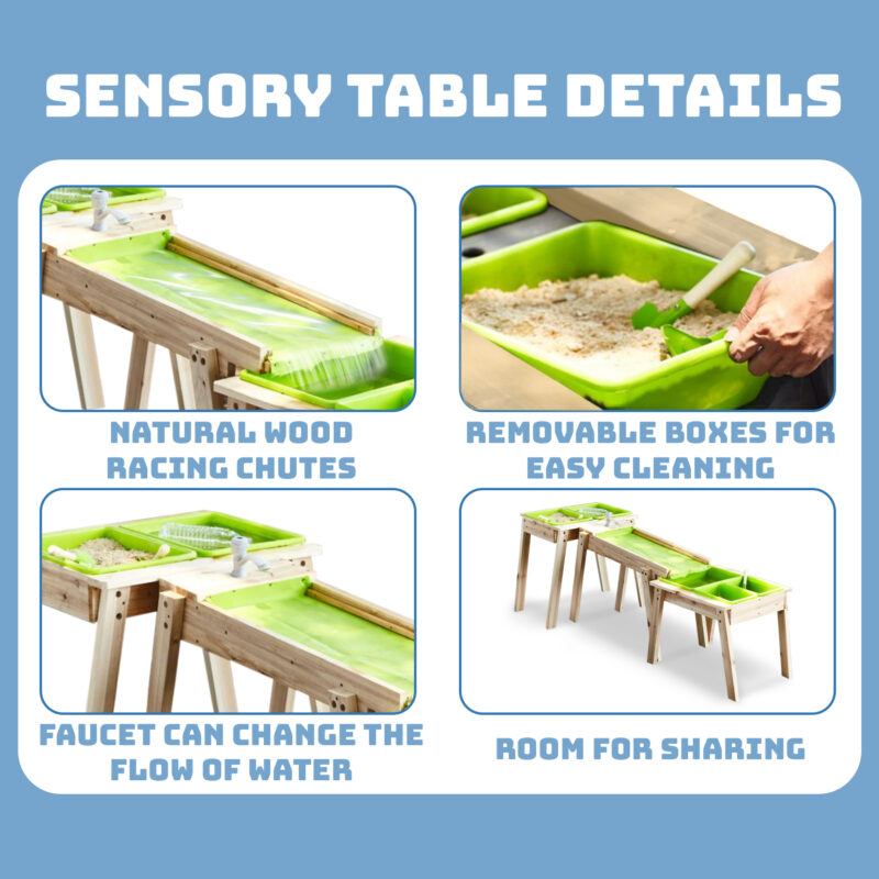Luckids Sand & Water Aquaflow Table Max - Natural - Image 5