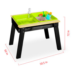 Sand & Water Aquaflow Table Mini - Black Size 