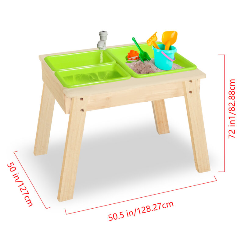 Luckids Sand & Water Aquaflow Table Mini - Natural - Image 2