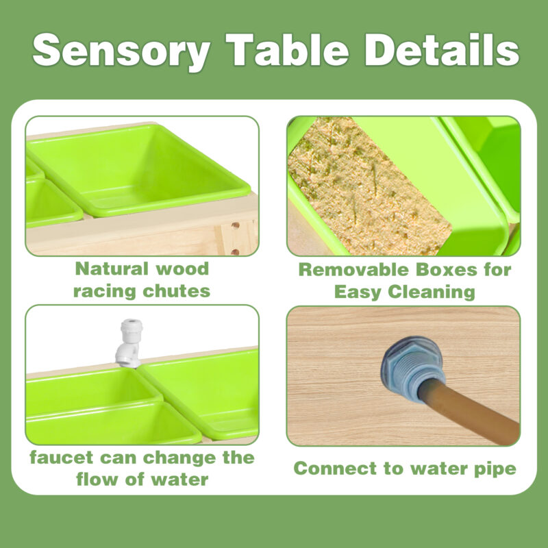 Luckids Sand & Water Aquaflow Table Mini - Natural - Image 6