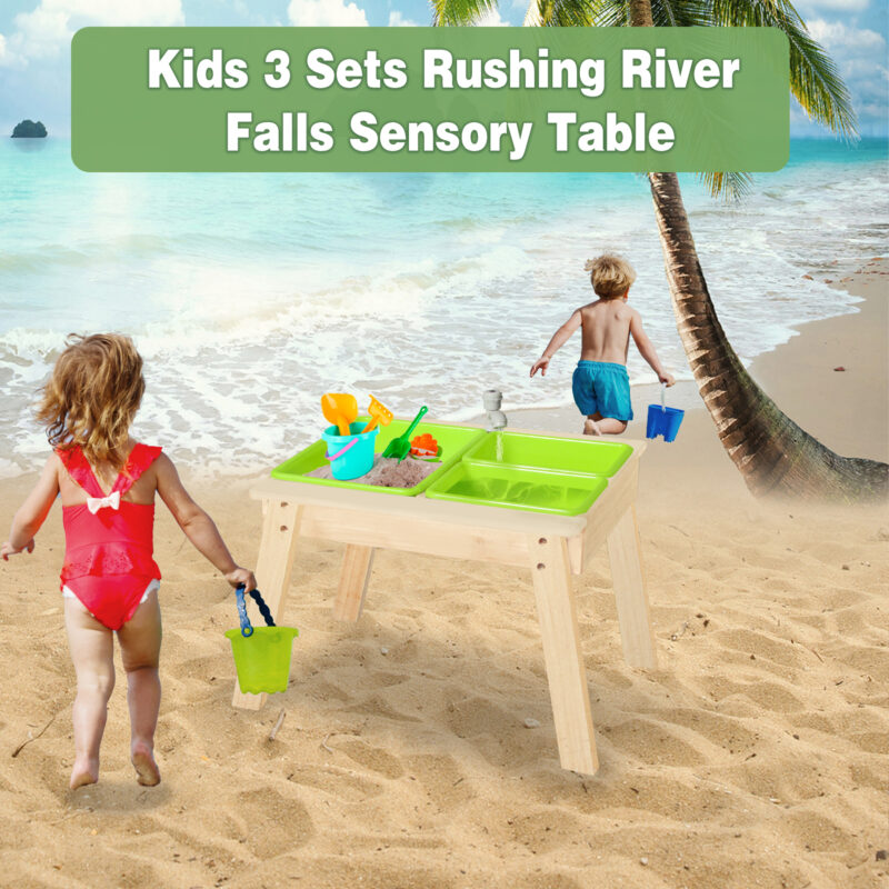 Luckids Sand & Water Aquaflow Table Mini - Natural - Image 4